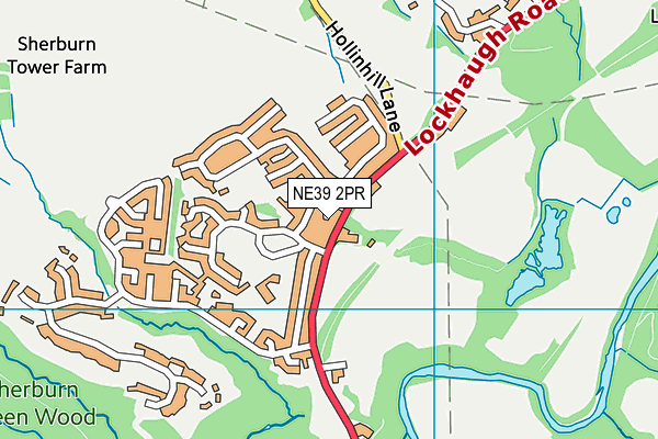 NE39 2PR map - OS VectorMap District (Ordnance Survey)
