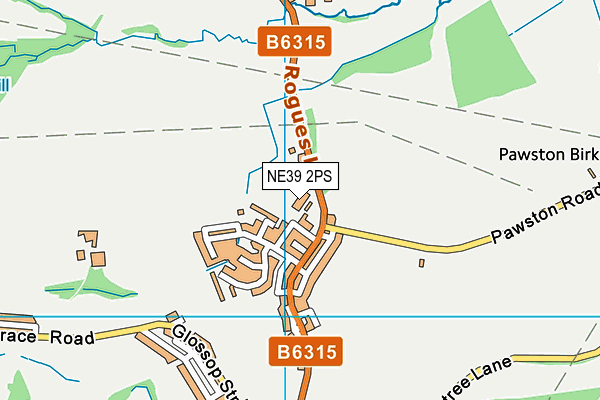 NE39 2PS map - OS VectorMap District (Ordnance Survey)