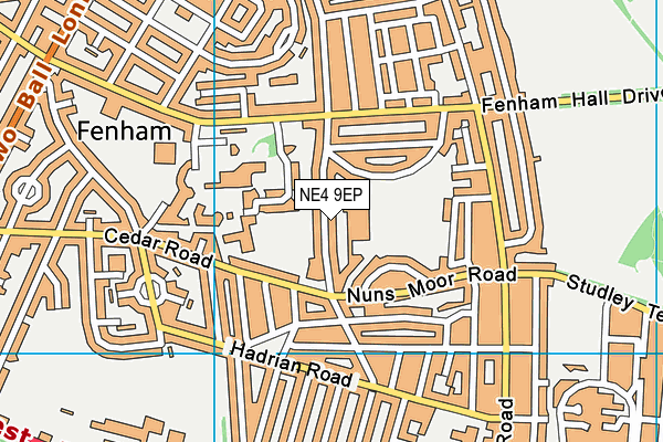 NE4 9EP map - OS VectorMap District (Ordnance Survey)