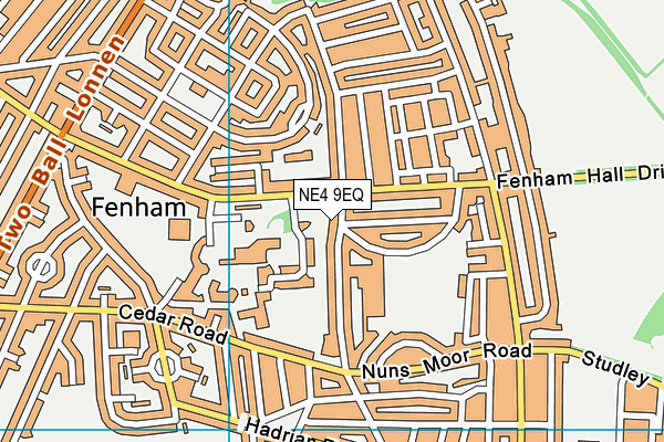 NE4 9EQ map - OS VectorMap District (Ordnance Survey)