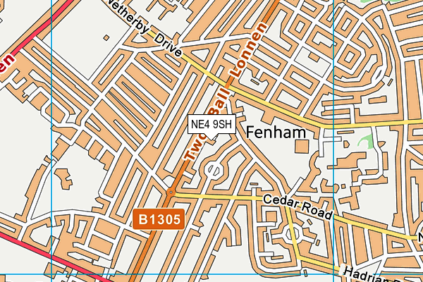 NE4 9SH map - OS VectorMap District (Ordnance Survey)