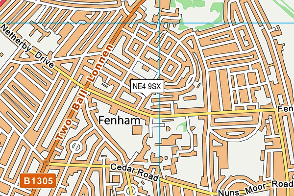 NE4 9SX map - OS VectorMap District (Ordnance Survey)