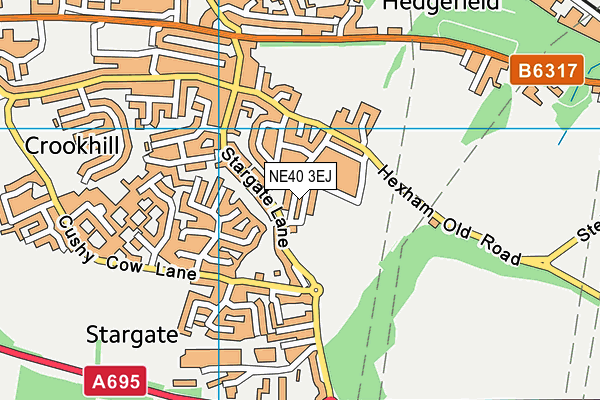 Stargate map (NE40 3EJ) - OS VectorMap District (Ordnance Survey)