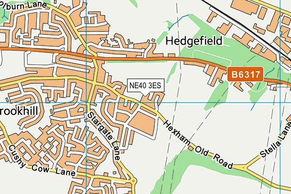 Crookhill Community Primary School map (NE40 3ES) - OS VectorMap District (Ordnance Survey)