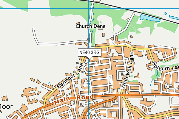 NE40 3RG map - OS VectorMap District (Ordnance Survey)