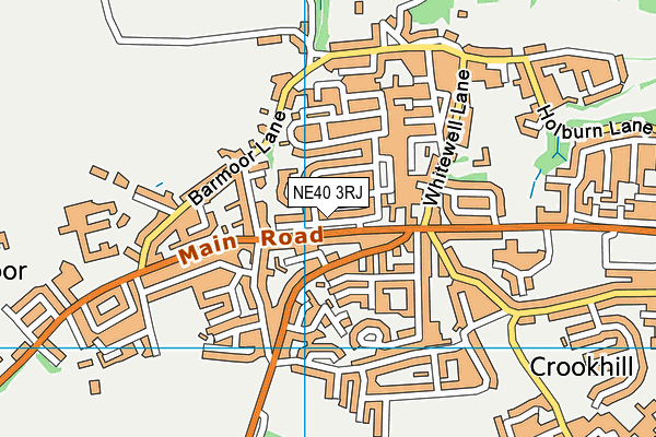 NE40 3RJ map - OS VectorMap District (Ordnance Survey)
