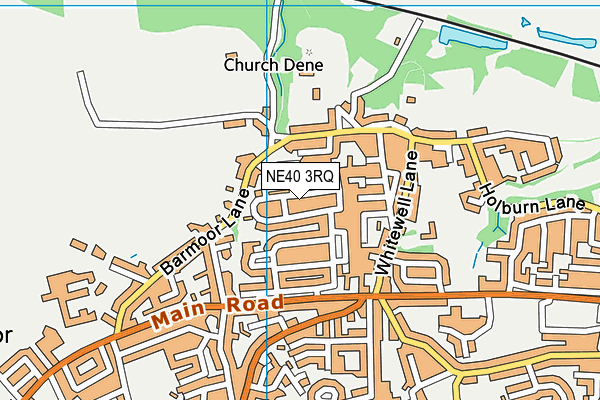 NE40 3RQ map - OS VectorMap District (Ordnance Survey)