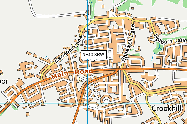 NE40 3RW map - OS VectorMap District (Ordnance Survey)