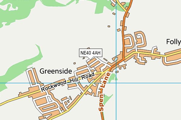 NE40 4AH map - OS VectorMap District (Ordnance Survey)