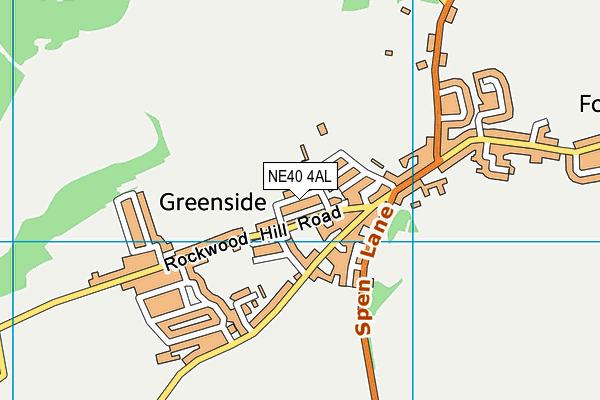 NE40 4AL map - OS VectorMap District (Ordnance Survey)