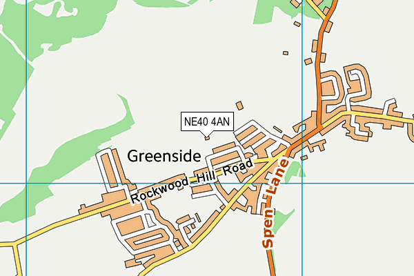 NE40 4AN map - OS VectorMap District (Ordnance Survey)