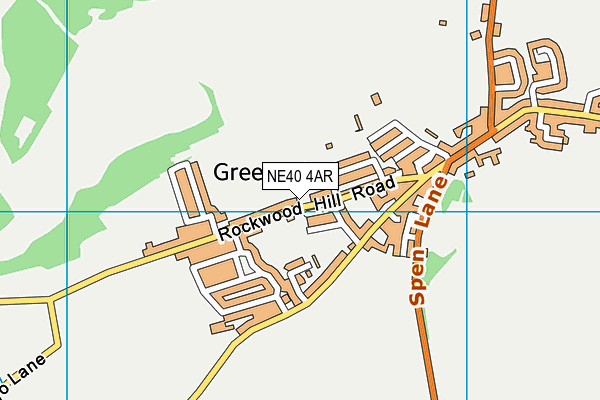 NE40 4AR map - OS VectorMap District (Ordnance Survey)