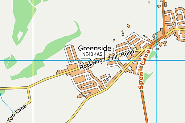 NE40 4AS map - OS VectorMap District (Ordnance Survey)