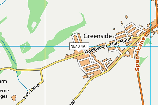 NE40 4AT map - OS VectorMap District (Ordnance Survey)