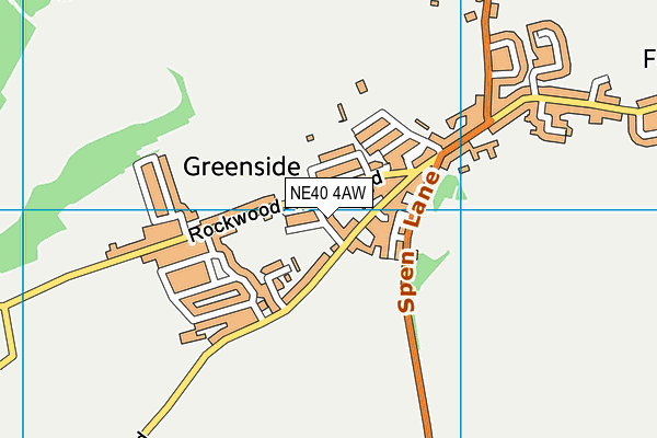 NE40 4AW map - OS VectorMap District (Ordnance Survey)