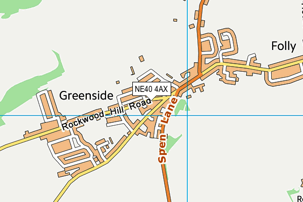 Greenside Primary School map (NE40 4AX) - OS VectorMap District (Ordnance Survey)