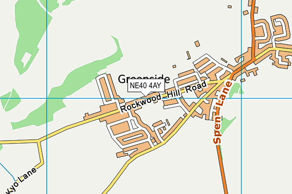 NE40 4AY map - OS VectorMap District (Ordnance Survey)