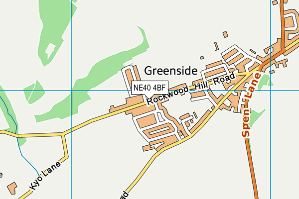 NE40 4BF map - OS VectorMap District (Ordnance Survey)