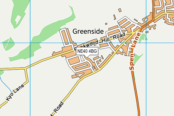 NE40 4BG map - OS VectorMap District (Ordnance Survey)