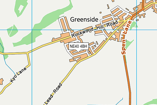 NE40 4BH map - OS VectorMap District (Ordnance Survey)