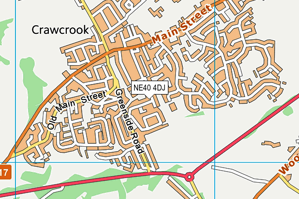 NE40 4DJ map - OS VectorMap District (Ordnance Survey)