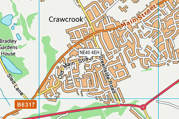 NE40 4EH map - OS VectorMap District (Ordnance Survey)