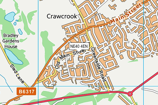 NE40 4EN map - OS VectorMap District (Ordnance Survey)