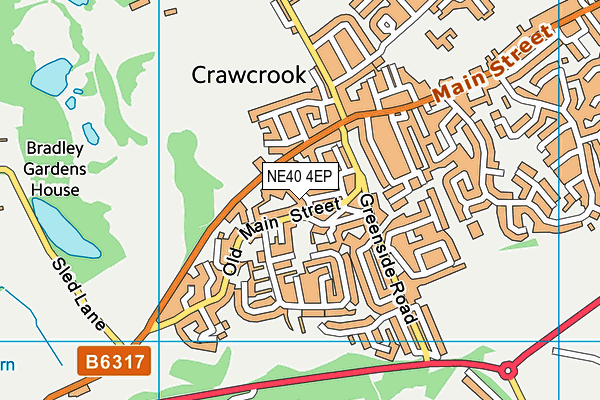 NE40 4EP map - OS VectorMap District (Ordnance Survey)