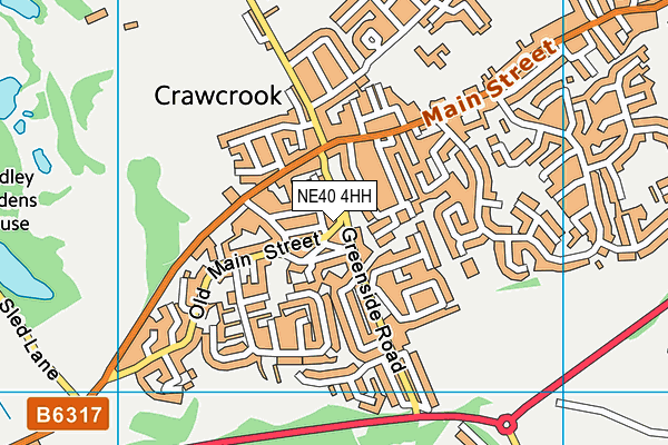 NE40 4HH map - OS VectorMap District (Ordnance Survey)