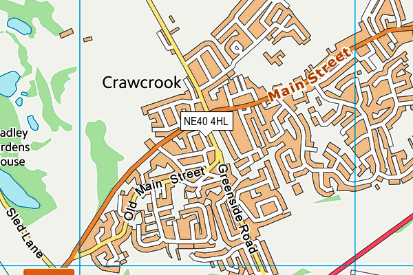 NE40 4HL map - OS VectorMap District (Ordnance Survey)