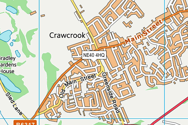 NE40 4HQ map - OS VectorMap District (Ordnance Survey)