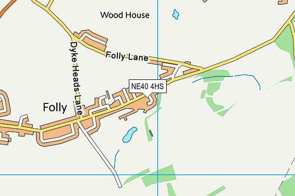 NE40 4HS map - OS VectorMap District (Ordnance Survey)