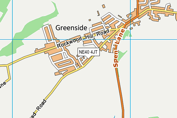 NE40 4JT map - OS VectorMap District (Ordnance Survey)