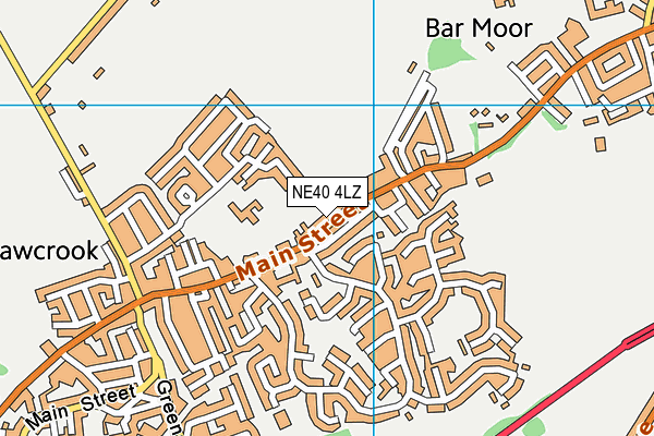 NE40 4LZ map - OS VectorMap District (Ordnance Survey)