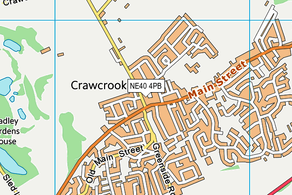 NE40 4PB map - OS VectorMap District (Ordnance Survey)