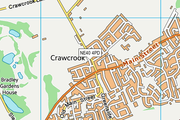 NE40 4PD map - OS VectorMap District (Ordnance Survey)