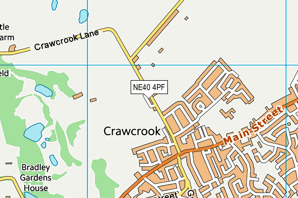 NE40 4PF map - OS VectorMap District (Ordnance Survey)