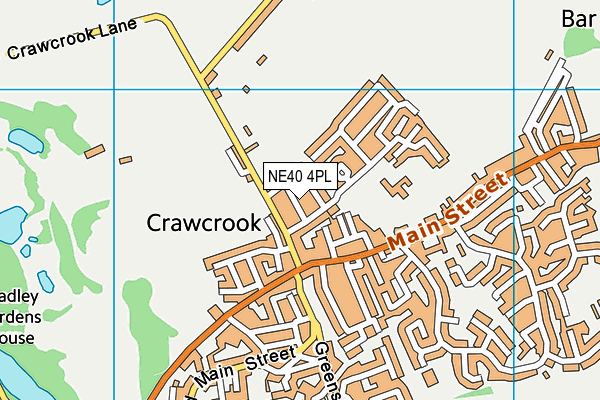 NE40 4PL map - OS VectorMap District (Ordnance Survey)