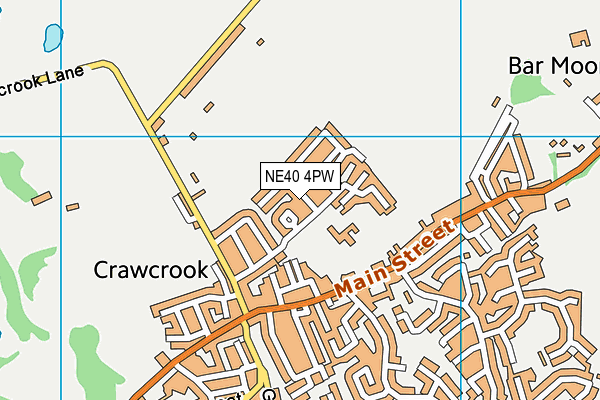 NE40 4PW map - OS VectorMap District (Ordnance Survey)