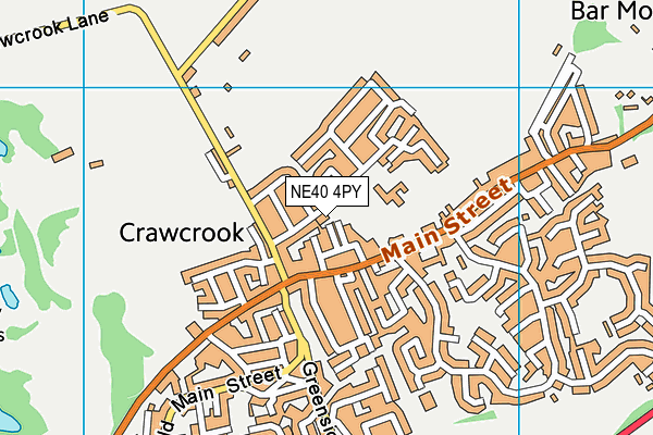 NE40 4PY map - OS VectorMap District (Ordnance Survey)