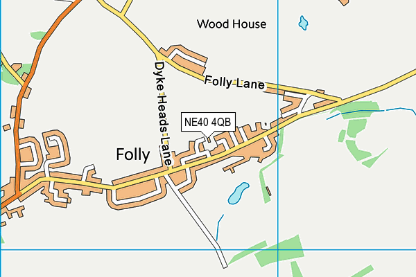 NE40 4QB map - OS VectorMap District (Ordnance Survey)