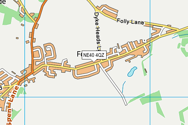 NE40 4QZ map - OS VectorMap District (Ordnance Survey)