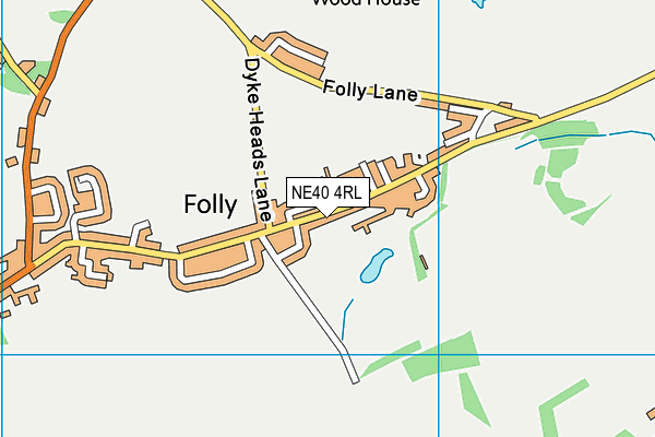 NE40 4RL map - OS VectorMap District (Ordnance Survey)