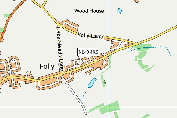 NE40 4RS map - OS VectorMap District (Ordnance Survey)