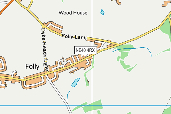 NE40 4RX map - OS VectorMap District (Ordnance Survey)