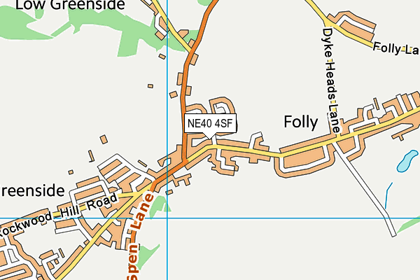 NE40 4SF map - OS VectorMap District (Ordnance Survey)