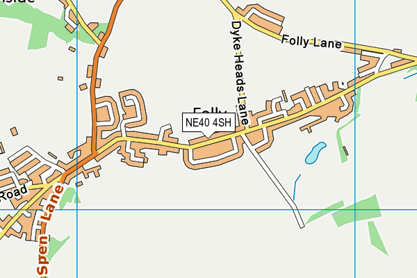 NE40 4SH map - OS VectorMap District (Ordnance Survey)