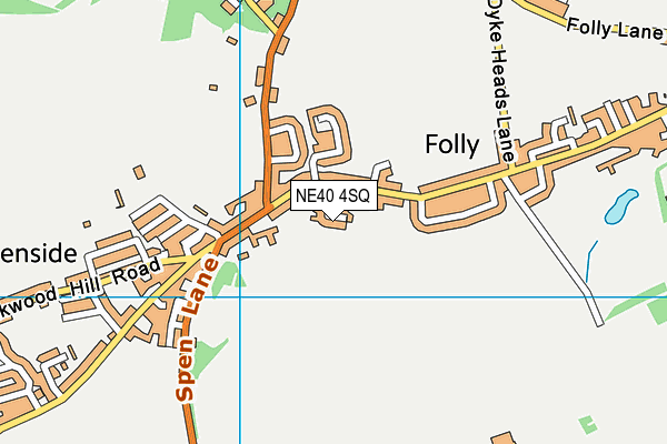 NE40 4SQ map - OS VectorMap District (Ordnance Survey)