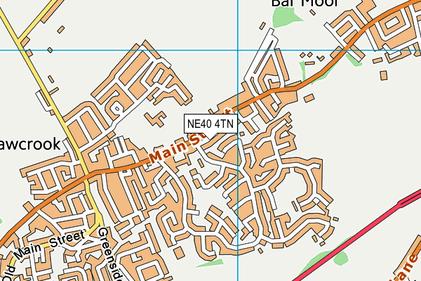 NE40 4TN map - OS VectorMap District (Ordnance Survey)