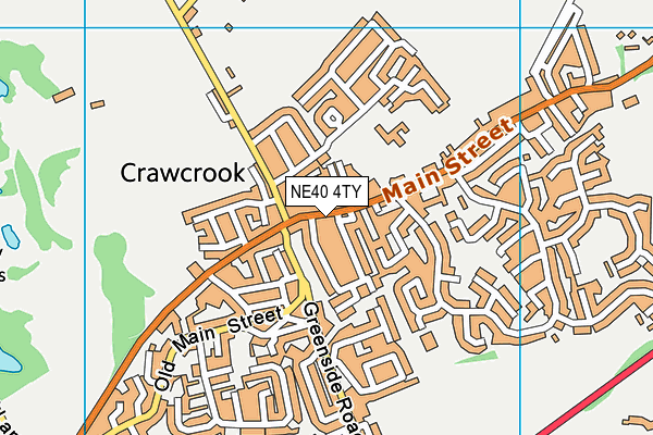 NE40 4TY map - OS VectorMap District (Ordnance Survey)